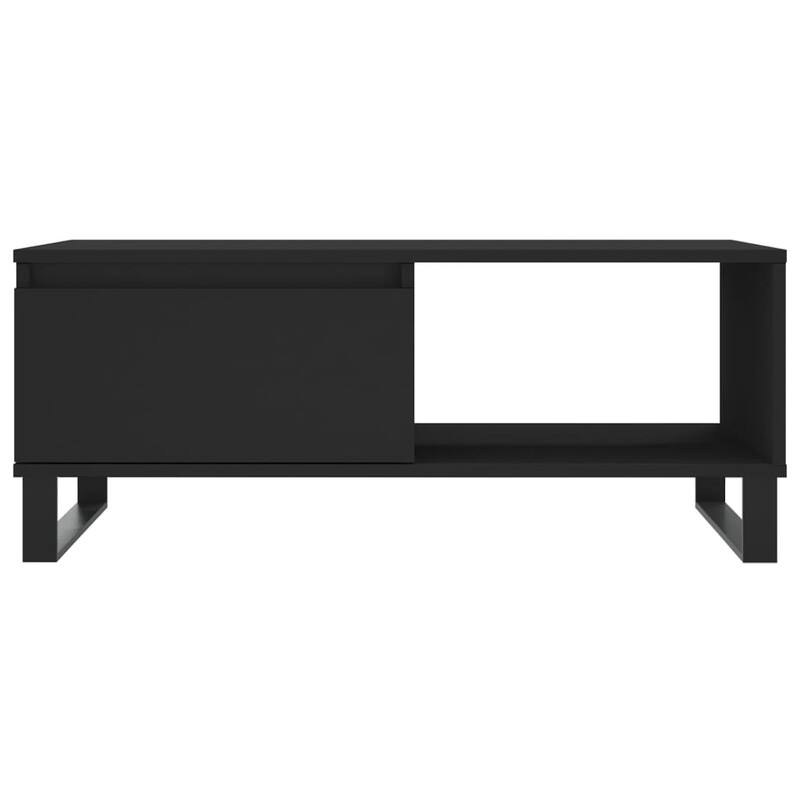 vidaXL Coffee Table Black/White Engineered wood Medium Coffee Table