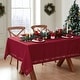 preview thumbnail 3 of 8, Poinsettia Noel Laser Cut Tablecloth