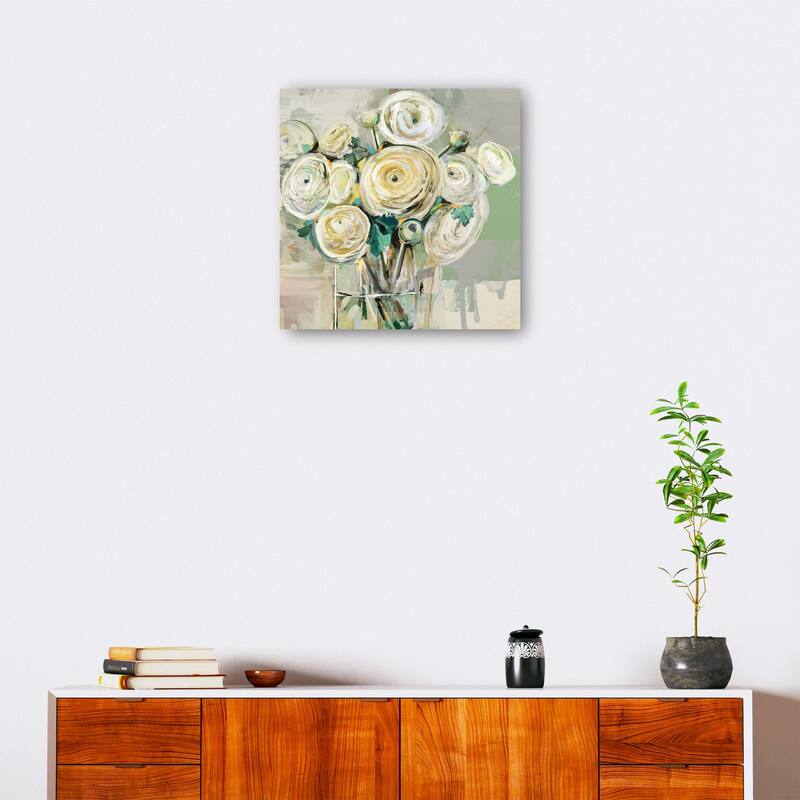 Ranunculus Gathering By Studio Arts Canvas Art Print