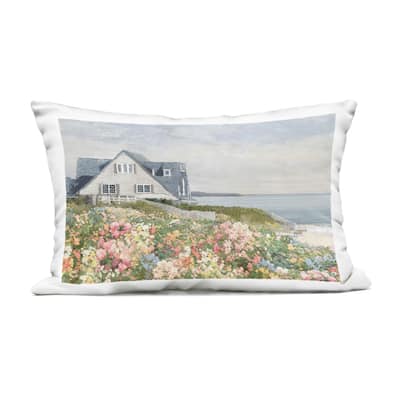 Stupell Coastal Cottage Meadow Printed Outdoor Throw Pillow Design by Amber Sterling