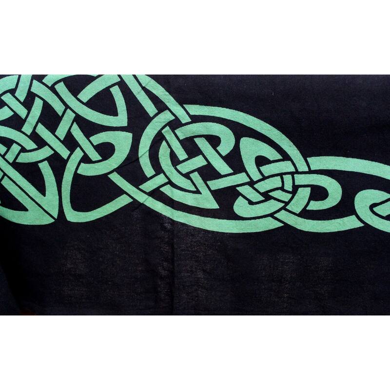 Celtic Tie Dye Trinity Knot Heavy Cotton Tablecloth