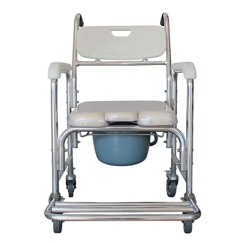 Heavy Duty Memory Foam Cushion Commode Chair Adult Bathroom Toilet Seat