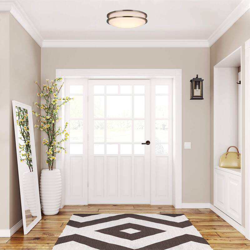Ripon 14.5 Inch Integrated Dimmable LED Ceiling Light - Matte Black