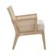 preview thumbnail 4 of 8, Celann Natural Finish Fabric Cane Accent Chair by iNSPIRE Q Modern