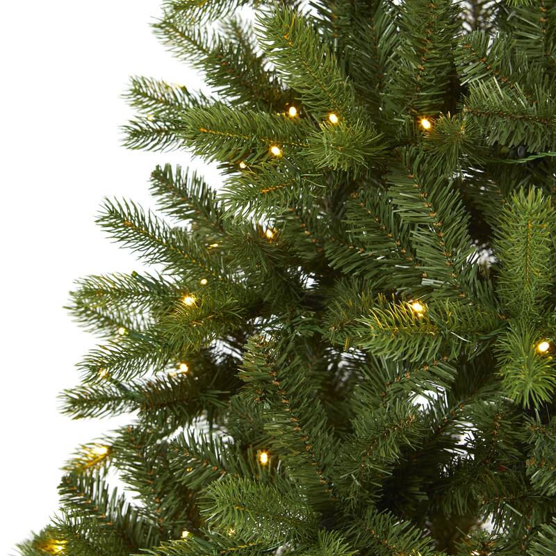 Pre-Lit Haven Spruce Medium Artificial Christmas Tree - 6' - Clear LED Lights - 6 Foot