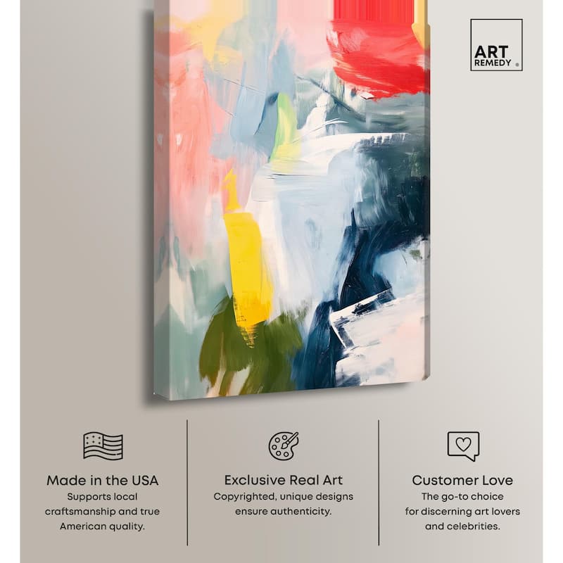 Confetti Storm Canvas by Art Remedy, Gallery Wrapped