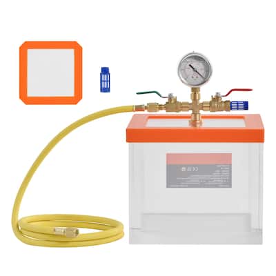UIMOSO 2 Gallon Vacuum Chamber Gypsum Degassing and Vacuum Extraction - 2 Gallon 0.7-inch