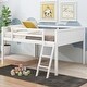 preview thumbnail 13 of 34, Wood Loft Bed Frame with Ladder, Ladder can be Placed on The Left or Right, for Boys Girls Kids Adults Toddler