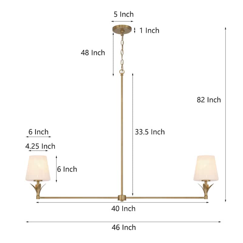 Acroma 2 - Light Dimmable Linear Chandelier