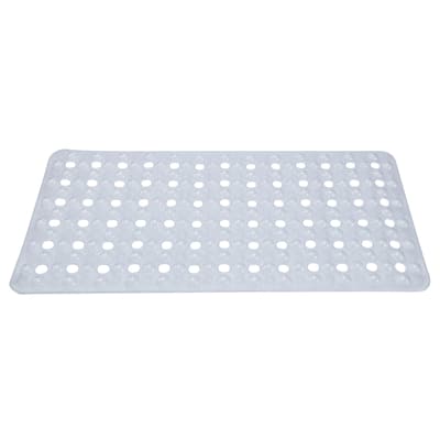 Bath Bliss Non-Slip Bubble Texture Bath Mat in Clear