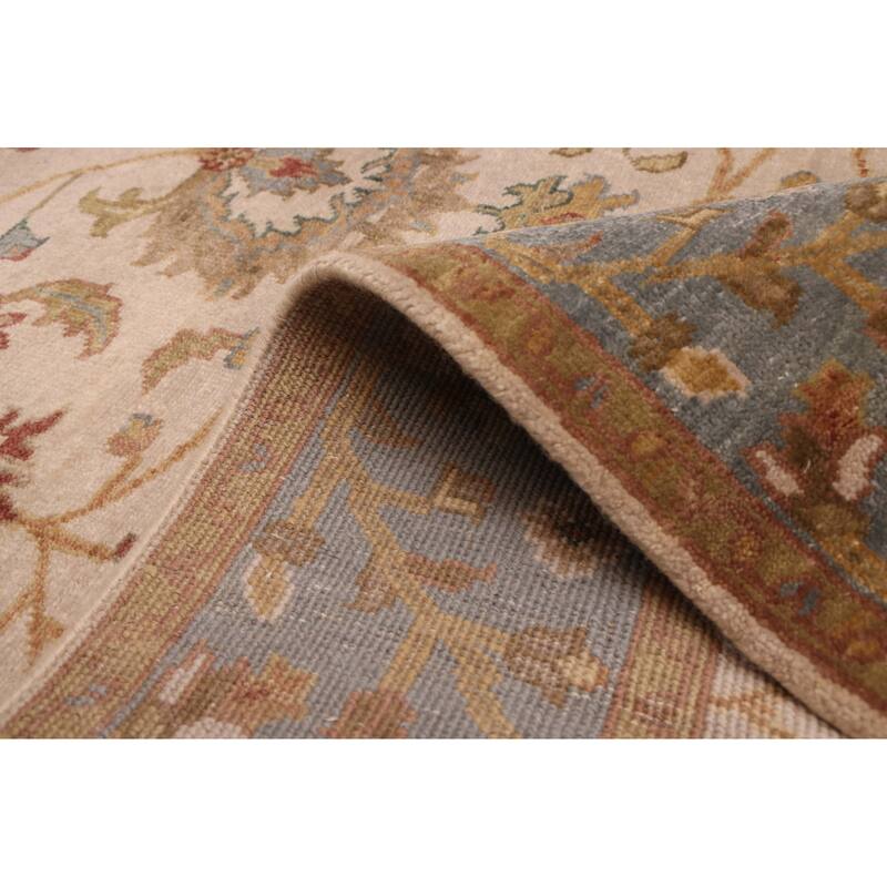 ECARPETGALLERY Hand-knotted Jules Serapi Ivory Wool Rug - 5'0 x 8'0