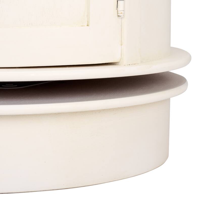 SAFAVIEH Celestia Grey Swivel Storage Accent Table - 18"W x 18"D x 26"H