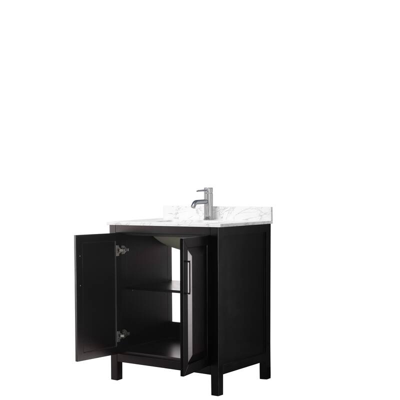 Daria 30 Inch Single Vanity, Cultured Marble Top