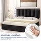 preview thumbnail 24 of 123, Javlergo Bed Frame with Storage Drawers Upholstered Platform Bed Frame with Adjustable Headboard