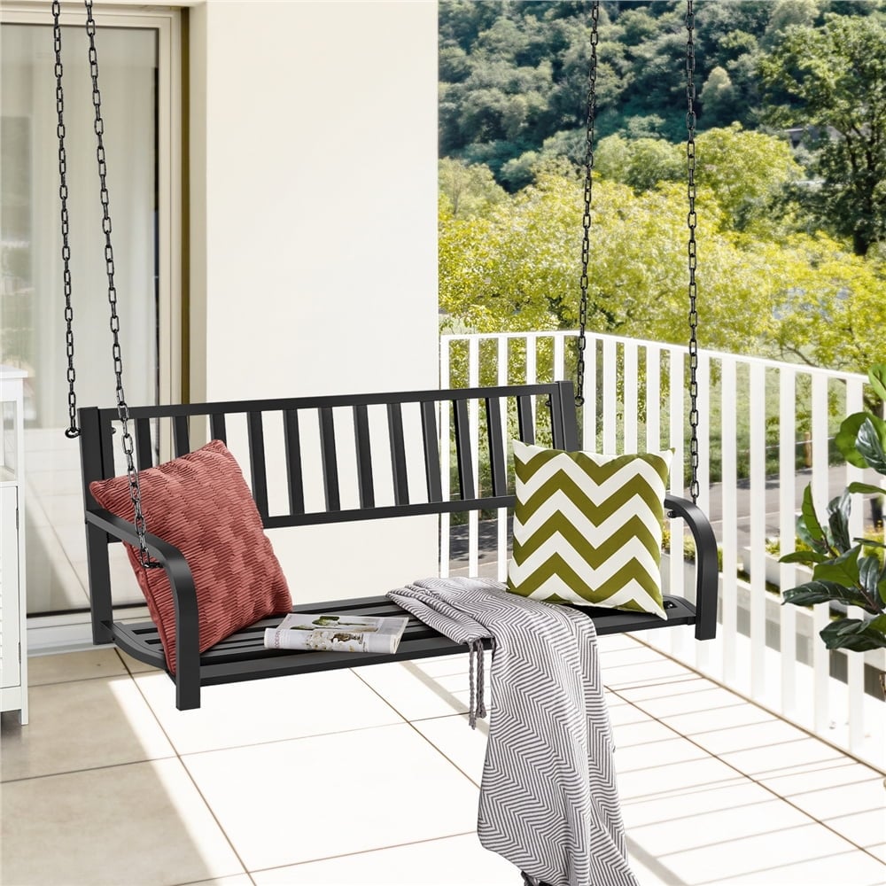 Wrought iron sales patio swing