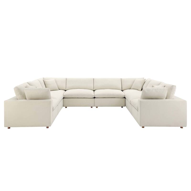 Commix 8-Piece Down Filled Overstuffed Sectional Sofa