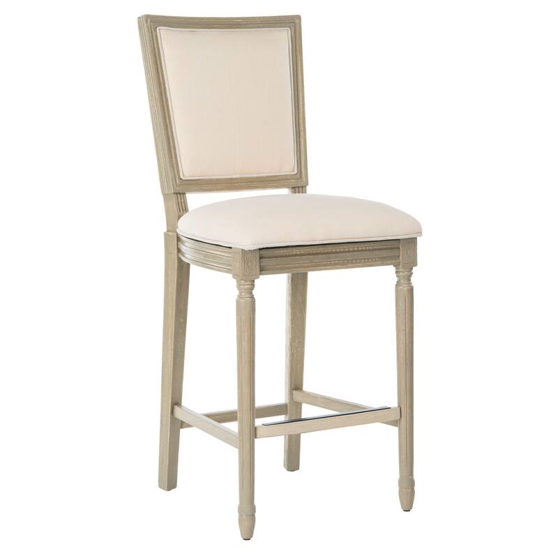 SAFAVIEH Rusmira-30 Inch Rectangular Bar Stool (Set of 2) - 23.5" x 19.3" x 47.3" - 19Wx24Dx47H