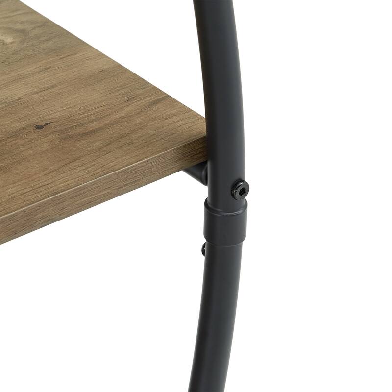 Armen Matte Black Finish Metal Round Bookcase by iNSPIRE Q Modern