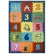 preview thumbnail 2 of 5, Kids Collection Colorful Numbers & Letters Design Playful Rug