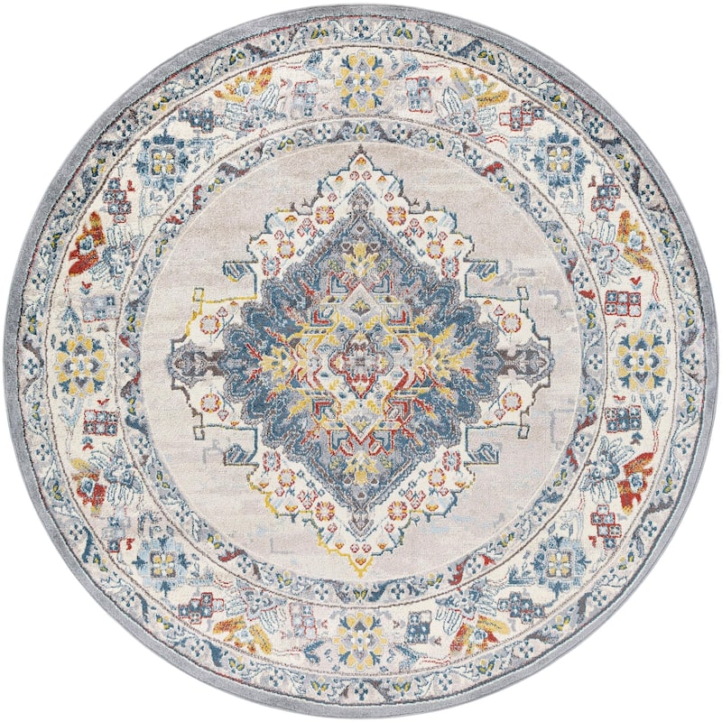 Livabliss Ankara Updated Traditional Medallion Area Rug