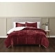 preview thumbnail 1 of 13, Truly Soft Basket Carved Faux Fur Comforter Set Cabernet - Twin XL - 2 Piece