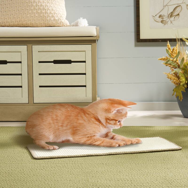 SAFAVIEH Home Sisal Small Boucle Weave Cat Scratch Mat