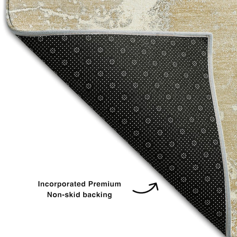 Premium Washable Super Soft Abstract Contemporary Mayfield Rug
