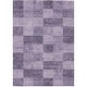 preview thumbnail 2 of 7, Machine Washable Indoor/ Outdoor Checker Chantille Rug