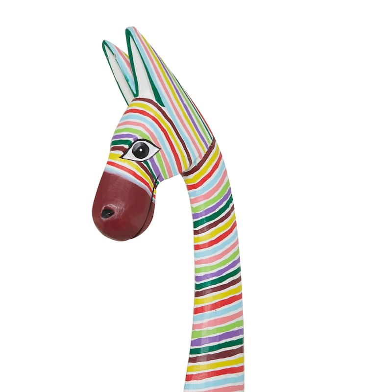 Multi Colored Wood Handmade Various Animals Sculpture