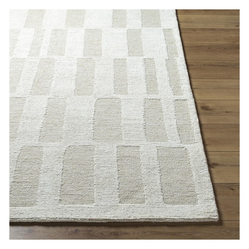 Jackie Casual Abstract Wool Area Rug