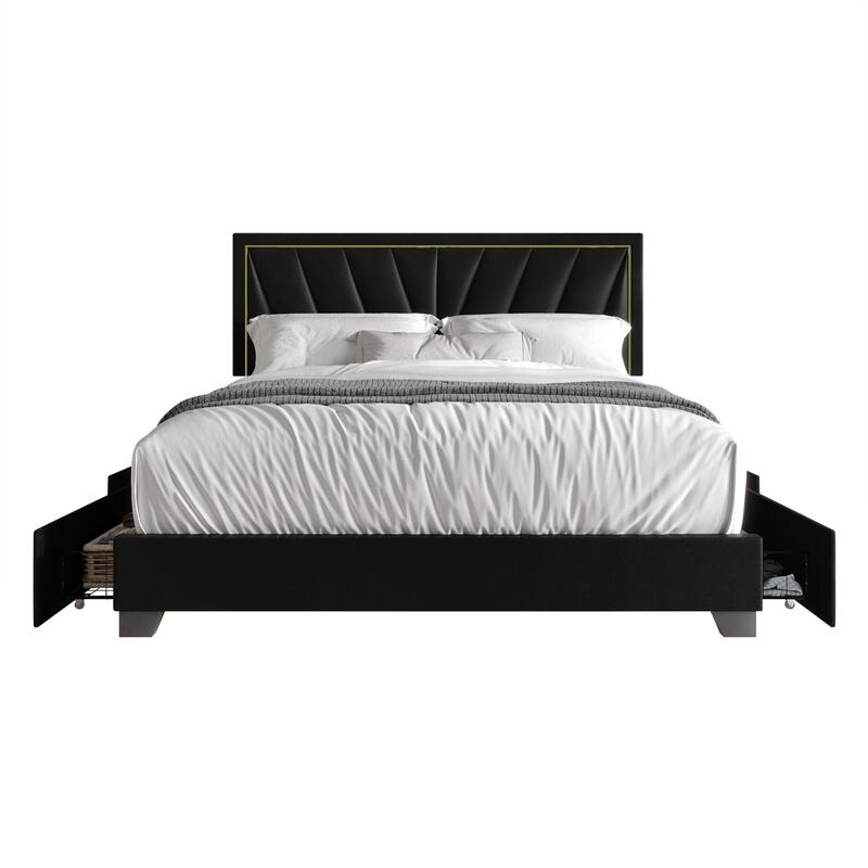 Valdez Upholstered Storage Platform Bed