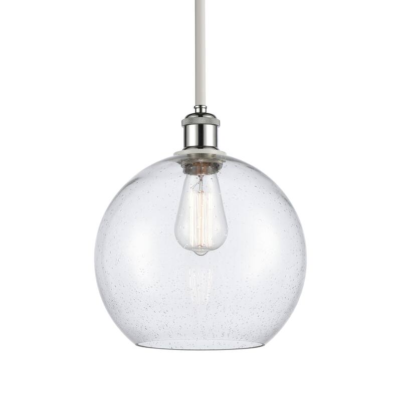 Innovations Lighting 516-1S-13-10 Athens Pendant Athens 10" Wide - Seedy / White and Polished Chrome