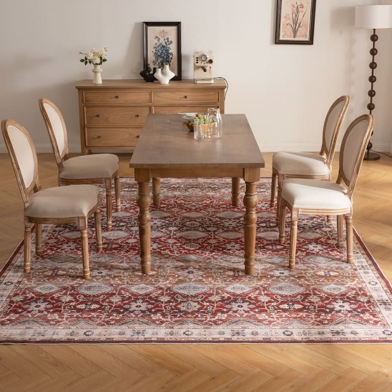 Soft and Non-Slip Machine-Washable Foldable Multi-Use Area Rug
