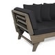 preview thumbnail 15 of 24, Ottavio Outdoor Daybed with Cushions by Christopher Knight Home