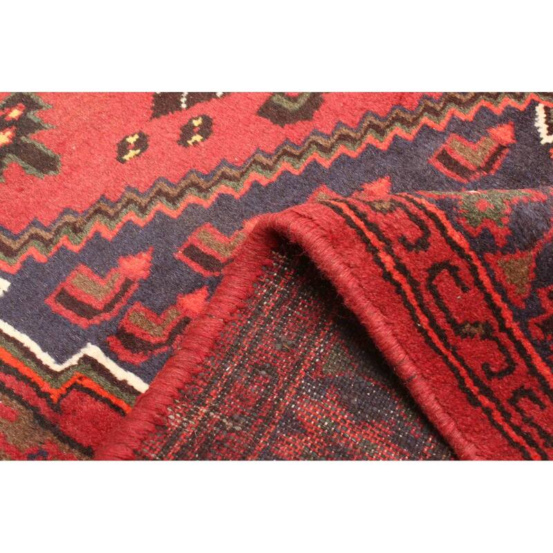 ECARPETGALLERY Hand-knotted Andelz Red Wool Rug - 3'11 x 6'4