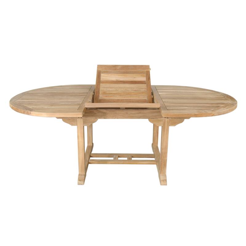 Bahama 87" Oval Extension Table Extra Thick Wood
