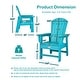 preview thumbnail 14 of 41, Costway Patio Kids' Adirondack Chair Seat Weather Resistant for Ages - See Details