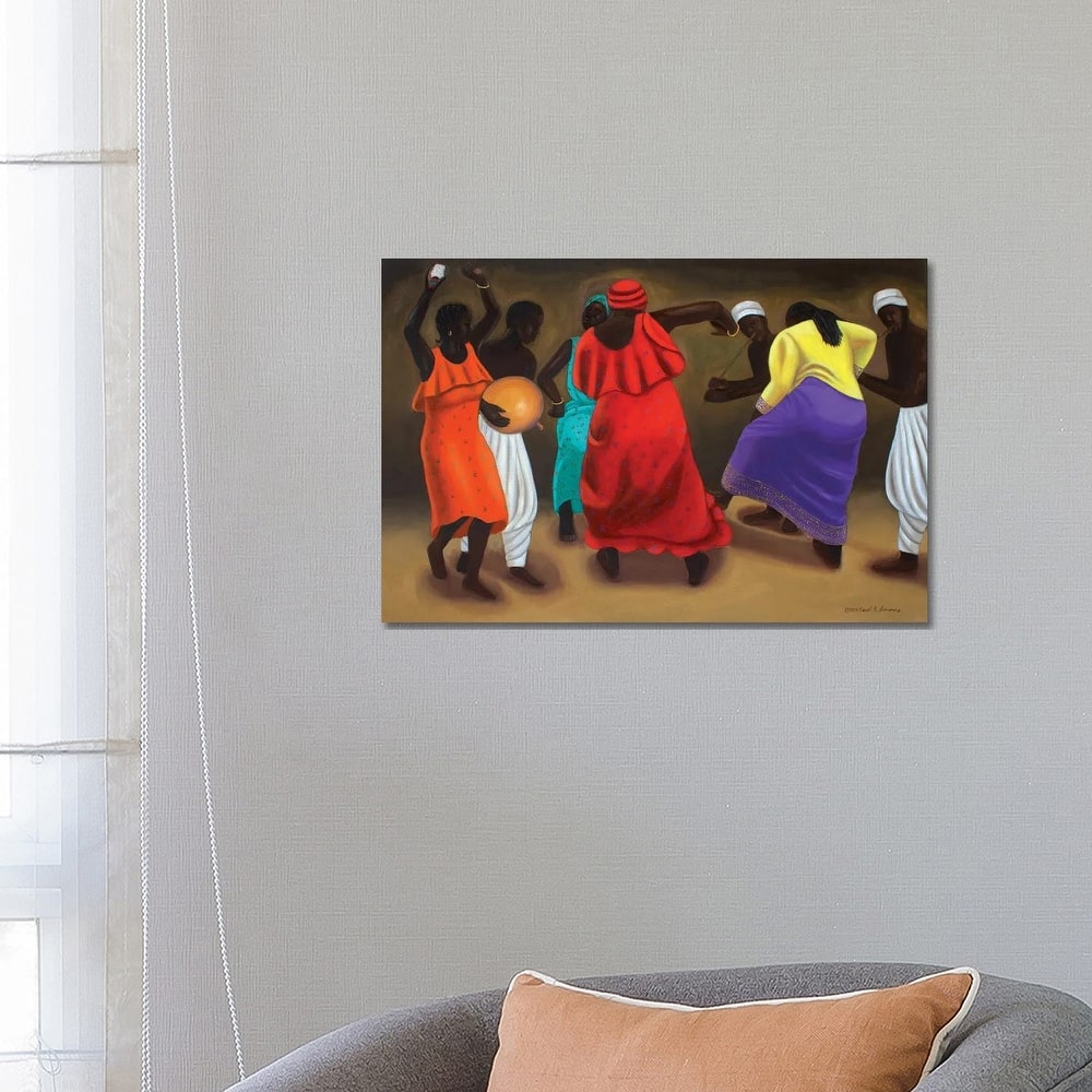 iCanvas "African Dancers" by Carol A. Simmons Canvas Print