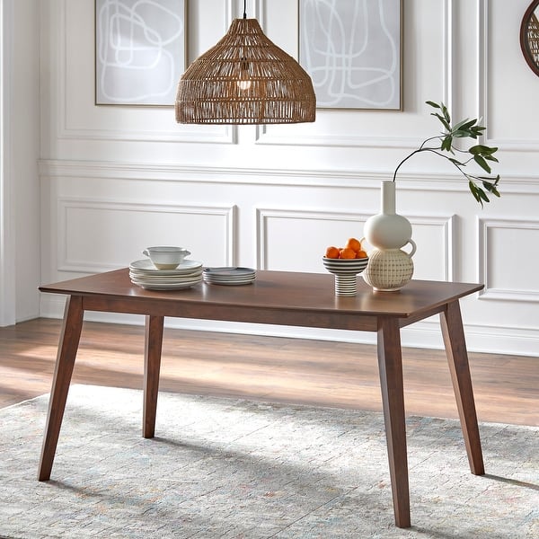 slide 2 of 7, Simple Living Bernard Mid-Century Dining Table Walnut