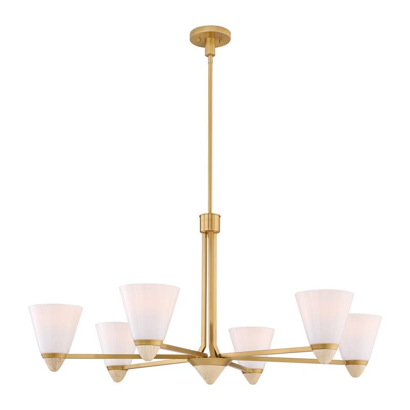 Savoy House 1-7266-6 Kohlman 6 Light 40" Wide Chandelier