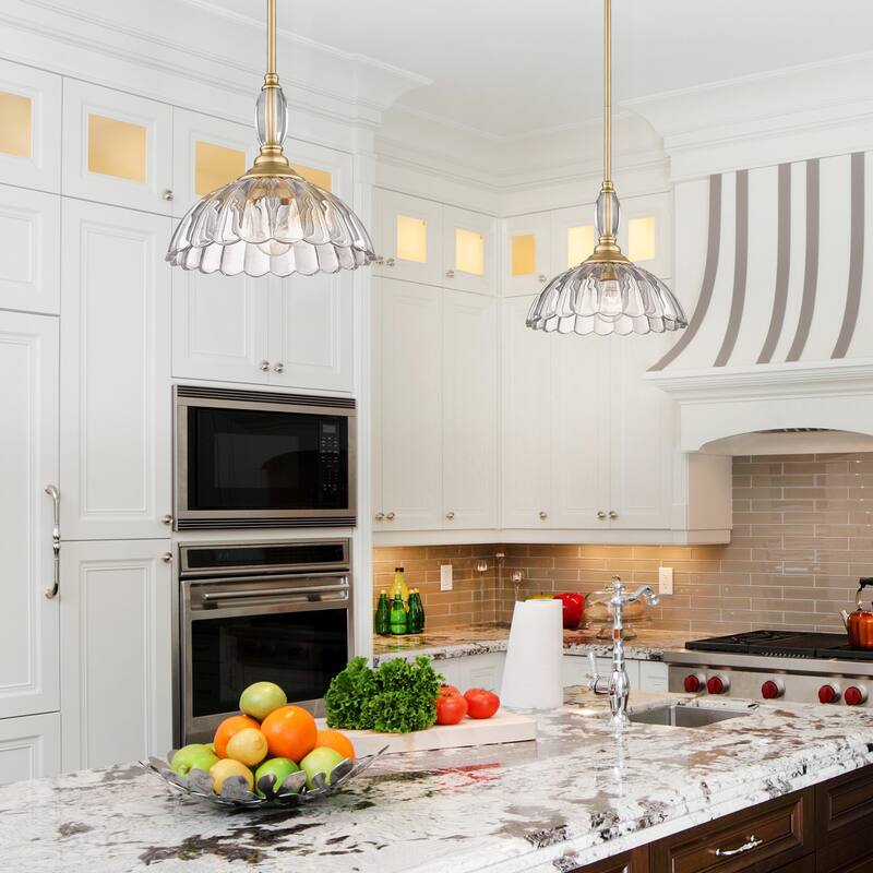 Golden Lighting Audra 1-light Pendant in Brushed Champagne Brass