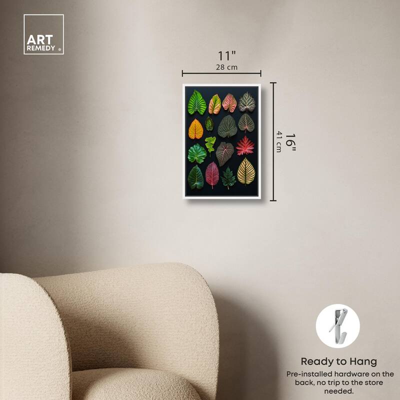 Leaf Lexicon Canvas by Art Remedy