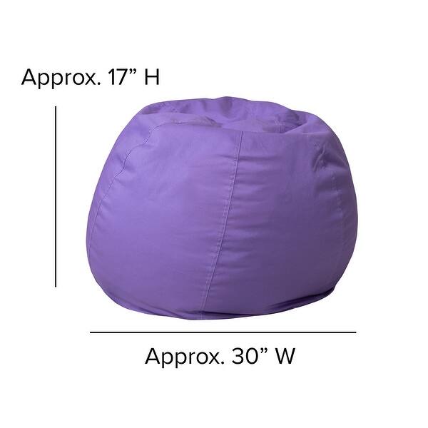 dimension image slide 0 of 8, Small Refillable Bean Bag Chair for Kids and Teens