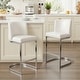 preview thumbnail 10 of 15, 26-Inch Modern Upholstered Bar Stools, Counter Height Bar Stool - 18.11"W x 19.69"D x 37.4"H