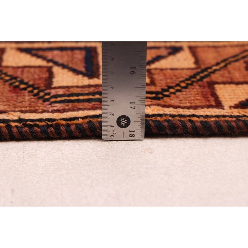 ECARPETGALLERY Hand-knotted Melis Vintage Red Wool Rug - 3'10 x 8'5