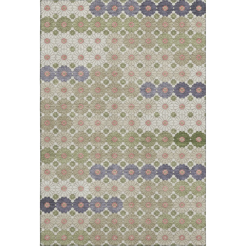 Premium Washable Super Soft Whimsy Mosaic Mayfield Rug