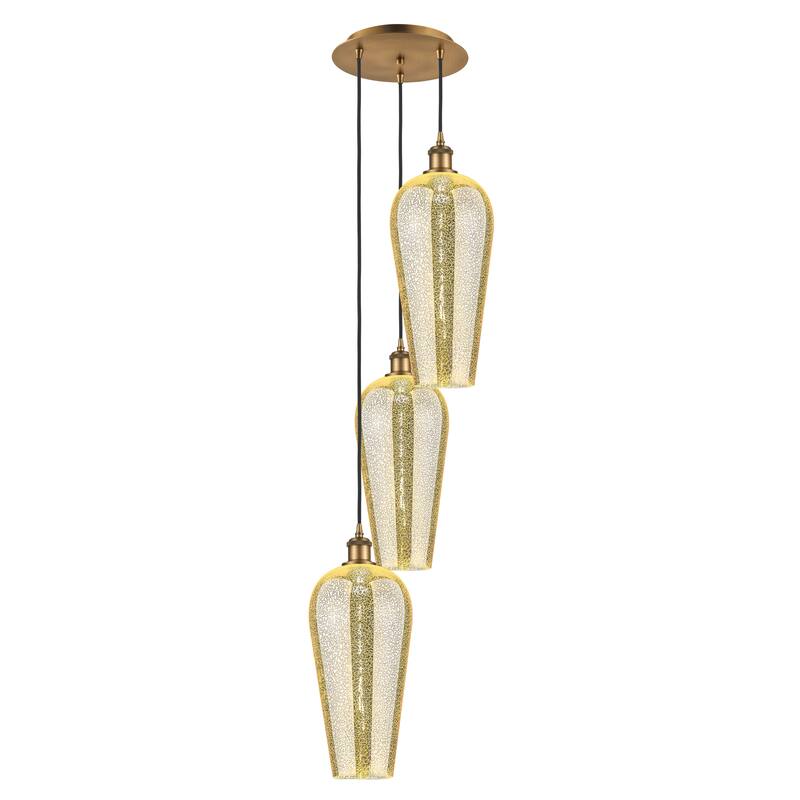Innovations Lighting Endless Possibilities Ballston - Chelsea - 3 Light 15" Cord Hung Multi Pendant - Mercury/Brushed Brass