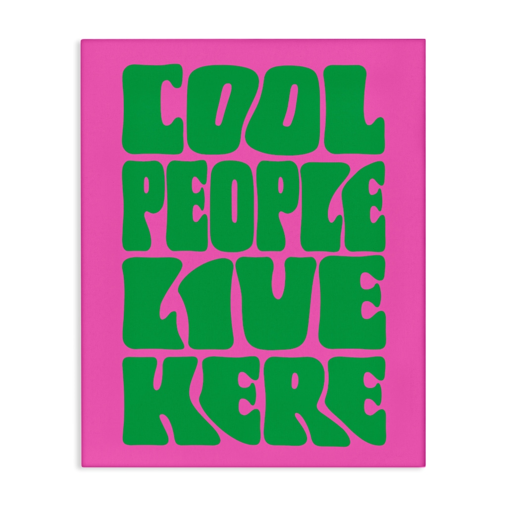 Stupell Cool People Live Here Canvas Wall Art Design By House of Lulu