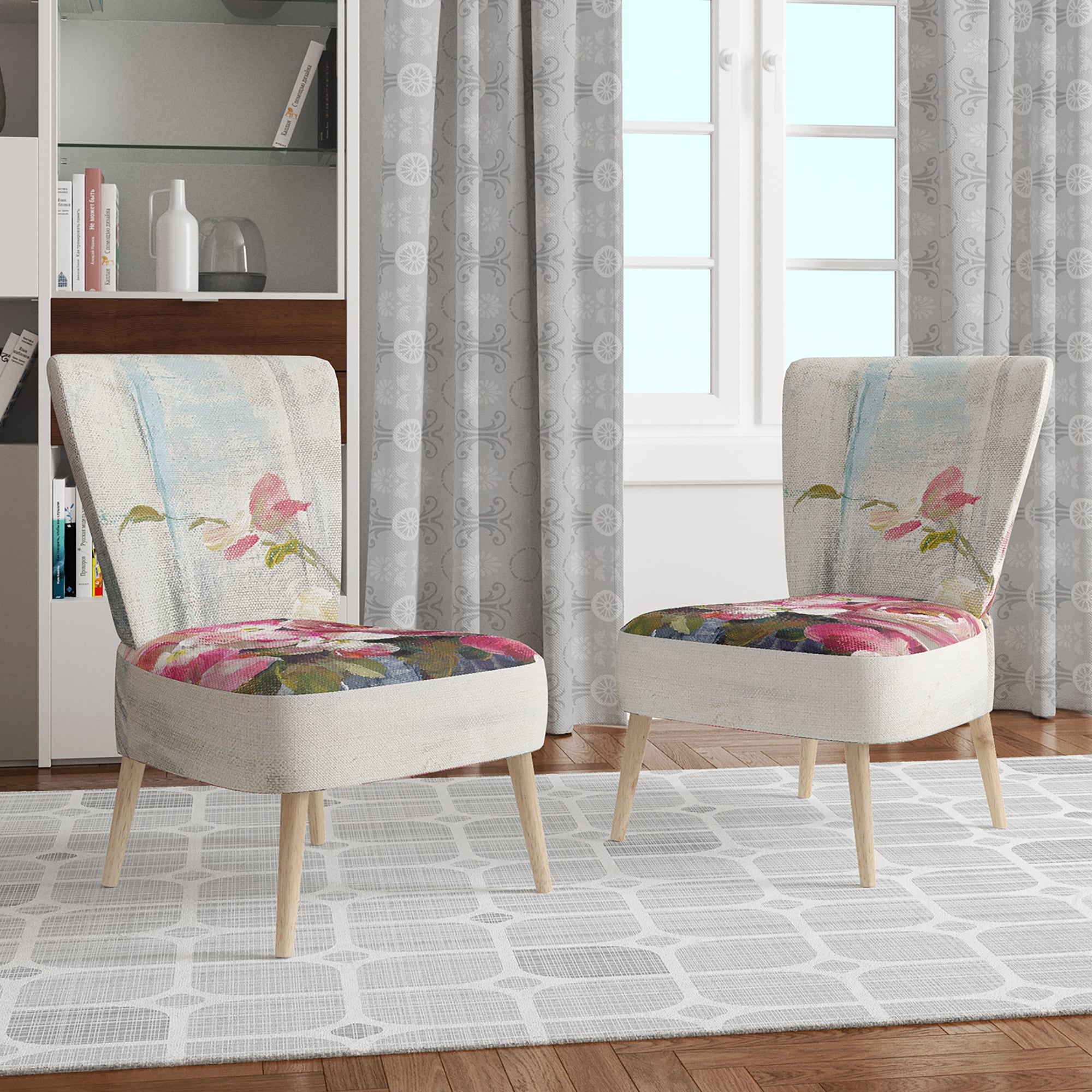 Designart "Maison Des Fleurs III" Upholstered Cabin & Lodge - Picture 8 of 14