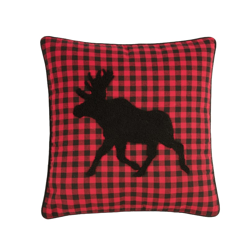 Woodford 18 x 18 Decorative Accent Throw Pillow - Moose
